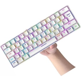 Resim Masling Trol Blue Swicth 62 Tuşlu Mini Oyuncu Klavye 