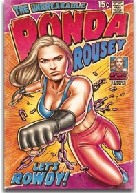 Resim Ronda Rousey Ahşap Tablo 4mm 