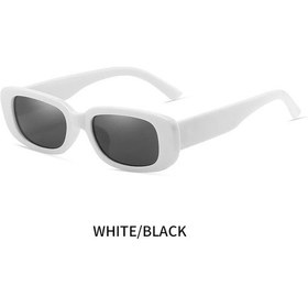 Resim Uyellow Moda Retro Kare Güneş Gözlüğü - Kadın Vintage Seyahat Parlama Önleyicigümüş51gri Gri 