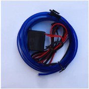 Resim Carub Araç Içi Işıklı Led Mavi Ip Neon 