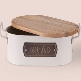 Resim The Mia Ekmek Saklama Kabı Krem Krem 
