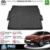 Resim S-dizayn Peugeot 3008 3d Pro Bagaj Havuzu Üst Bagaj 2016-2023 A+ Kalite 