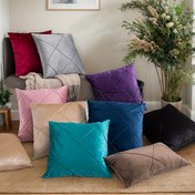 Resim 1 adet Lüks Kadife Geometrik Desenli Yastık Kılıfı - Yumuşak Polyester, Fermuar Kapanışı, Koltuk ve Yatak Dekoru için Modern Tarz, Makinede Yıkanabilir, Çeşitli Renkler Mevcut, Çok Yönlü Oda Aksesuarı, Dekoratif Yastıklar | Geometrik Desenli Yastık | Fermuarlı Kapak 