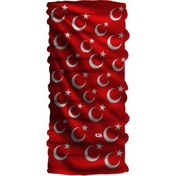 Resim Pirate & Parrot Bayrak Unisex Dikişsiz Motor Bisiklet Yüz Maskesi Bandana Çok Renkli 