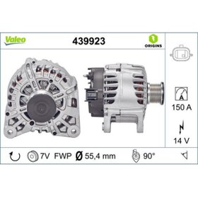 Resim Valeo ALTERNATOR 14V 150 A KASNAKLI MEGANE IV TALISMAN TRAFIC NISSAN QASHQAI II - 439923 