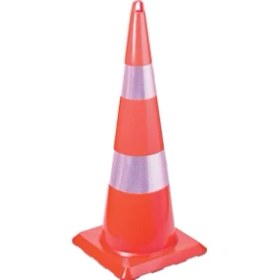 Resim Üstün Trafik Konisi 900 Mm (Çift Reflektifli) 