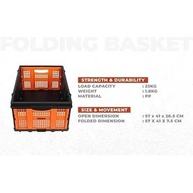 Resim Lidyahan Store + Decker BH205 25KG Katlanır Çok Amaçlı Taşıma Sepeti 