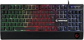 Resim Rampage KB-R34 WINNER Semi Mekanik Q Rainbow Işıklı Gaming Oyuncu Klavyesi 