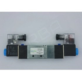 Resim Özgürce 12V Araç Air Valfi 1/4 5-3 Çift Bobinli Kompresör Valfi 