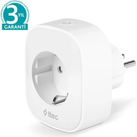 Resim Özbience Wi-Fi Akıllı Priz, 16A, Çocuk Kilidi, Enerji Takip, Uygulamalı Tasarruf 