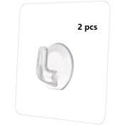 Resim Springsun 6x6 Cm Yüksek Dayanımlı Şeffaf Duvar Halkağı, Delme Yok, Kalıcı Tutuş, Küçük Eşyaları Düzenle, 2 Adet 