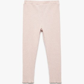 Resim Koton Viskon Karışımlı Beli Lastikli Basic Tayt Pembe 6wmg40070ak Gül 