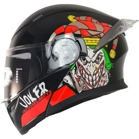 Resim Free M 965 Çene Açılır Vizörlü Kask Joker Renkli 