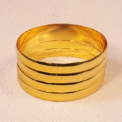 Resim Bohemian Parlak Altın Tonlu Kadın Bilekliği - Etiyopya Esintili Açık Tasarım, Partiler, Karnavallar ve Randevular İçin | Dayanıklı Yıl Boyu Takı Hediyesi 