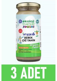 Resim Ekoloji Market Organik Çiğ Tahin Glutensiz Taş Değirmen 3 x 230 G 