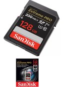 Resim Sandisk 4k Çekim Için 128 Gb Hafıza Kartı 