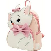 Resim Oldfriend Pembe Beyaz Mary Cat Vintage Sırt Çantası Hafif Katlanır Günlük Seyahat Pembe Beyaz 