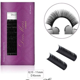 Resim Ipek Kirpik 0,15mm Kalınlık D Kıvrım 11mm Uzunluk 