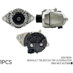 Resim Alternatör 24v 80a Renault Tır Bosch Tıpı-457704 