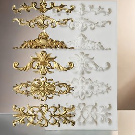 Resim 1 adet, çoklu dantel yaratıcı kek pişirme kalıpları, yeni dantel kek süsleme aksesuarları, şeker kalıpları, DIY damlalık kalıplar 