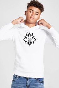 Resim Jujutsu Kaisen Anime Sukuna Ryomen Unleash Beyaz Çocuk 3ip Kapşonlu Sweatshirt 