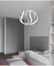 Resim TT AYDINLATMA TT306-25-KR TT Aydınlatma Orta Kavis Krom Kaplama (Gün Işığı) Ledli Avize Krom 25 x 90 