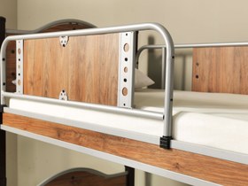 Resim Alara Ahşap Giydirmeli Metal Ranza(Kargo Hediye) - 90 cm X 190 cm X 175 cm 