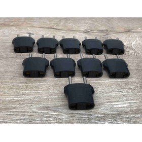 Resim Kelepir Fırsatlar Amerikadan Gelen Elektronik Cihazların Fiş Ucunu Türkiye Prizine Çevirici Siyah Plastik Adaptör 