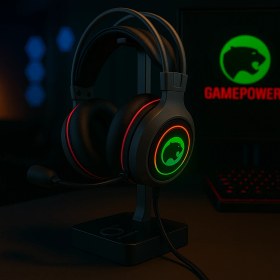 Resim Gamepower ranger Siyah 7.1 Surround Rgb Kulaklık + Stand Set 