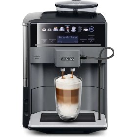 Resim Siemens Tam Otomatik Kahve Makinesi Eq6 Plus S100 Elmas Titanyum Metalik Çıkarılabilir Su Tankı 
