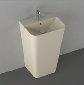 Resim İsvea Isvea Sott'aqua 50 Cm Monoblok Lavabo - Fildişi 