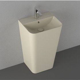 Resim İsvea Isvea Sott'aqua 50 Cm Monoblok Lavabo - Fildişi 