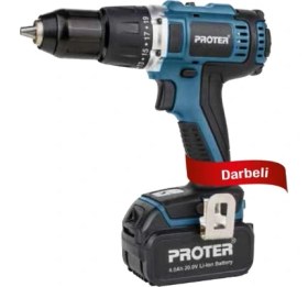 Resim Proter Proter PST 540 BL 20 V Çift Akülü Kömürsüz Darbeli Matkap 