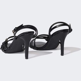 Resim DeFacto Kadın Yüksek Taban Suni Deri Topuklu Sandalet E2527AX25SMBK23 Siyah 