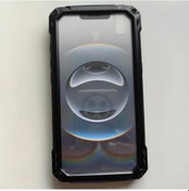 Resim Honeybeeshop İphone Uyumlu 15 Plus İçin 360 Derece Şok Emici Metal Korumalı Ekran Lens Film Ve Dayanıklı Telefon Tutucu 