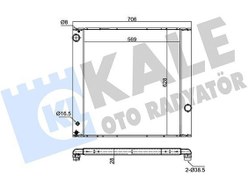 Resim KALE 350900 | Radyatör 02-Range Rover 4.44×4 