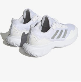 Resim Adidas Gamecourt 2.0 Kadın Beyaz Tenis Ayakkabısı Hq8476 Beyaz 