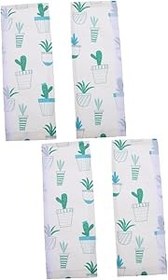 Resim Gatuida Cihaz Kulp Kapakları Fırın Eldiveni 2 Çift Buzdolabı Kapı Kolu Eldiven Mikrodalga Fırın Kapısı Çarpışma Önleyici Polyester Fırın Eldivenleri Buzdolabı Kulp Kılıfı 