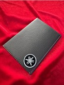 Resim ATTA PAZARLAMA Deri kabartmalı siyah yamaha markalı motor ruhsatlık, ruhsat kabı, ruhsat kılıfı, ruhsat cüzdanı 