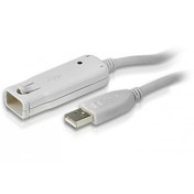 Resim Aten 1 Port Usb 2.0 Sinyali Aktif Uzatıcı, 12 Metre (ZİNCİRLEME BAĞLANTI İLE MAKSİMUM 60 METRE), 12m Usb 