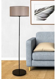 Resim Bej Lambader Metal Siyah Ayaklı Ml709 