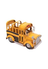 Resim Dekoratif Metal Araba Okul Otobüsü Kalemlik 1510a-8279 