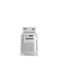 Resim Güneş Enerjili Ve Pilli 8 Haneli Küçük Hesap Makinesi 1 Adet Ebat: 10 Cm X 6,1 Cm Beyaz 