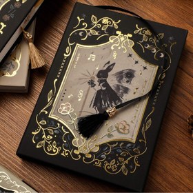 Resim Vintage Sanat Yüksek Değerli El Yapımı Defter, Gotik Peri Masalı Kelebek Günlüğü Kızlar için Minimalist INS Tarzı Edebi Gündelik 