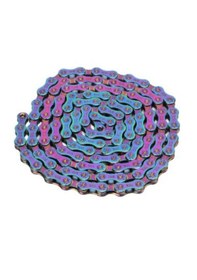 Resim Renkli 10 Lu Paslanmaz Bisiklet Zinciri Renkli Galvanik 