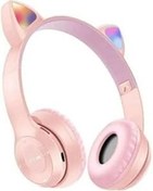 Resim AbaTech GENERAL MOBİLE GM21 PLUS - GM21 - GM22 UYUMLU P47M PEMBE KEDİLİ BLUETOOTH KABLOSUZ KULAKLIK 