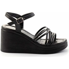 Resim Siyah Kadın Dolgu Topuklu Ayakkabı K05823023309 Siyah 