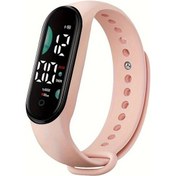 Resim Sunshine022 Dokunmatik Ekranlı Led Dijital Spor Saati - Açık Pembe Okul Ve Öğrenciler İçin Hafif Dayanıklı Diğer 