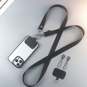 Resim Ayarlanabilir Naylon Telefon Askısı - Akıllı Telefonlar, Çantalar ve Anahtarlar için Ayrılabilir Klipsli Çapraz Askı, Siyah, Yaşlılar İçin Uygun Tasarım, Çoklu Renk Seçeneği, Dayanıklı ve Rahat Kullanım, Telefon Güvenliği Askısı | Çok Yönlü Bağlantı | Rahat Kullanım 
