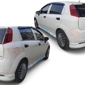 Resim Fiat Punto Evo (2009-2014) Fiat Punto Yan Marşpiyel Sağ Sol Set Boyasız Mat Siyah (plastik) 